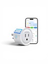 Enchufe inteligente, salida inteligente WiFi compatible con Alexa y Google Assistant, enchufe WiFi Bluetooth con temporizador y control remoto por aplicación para el hogar, solo red de 2.4 GHz, enchufe de salida inalámbrico