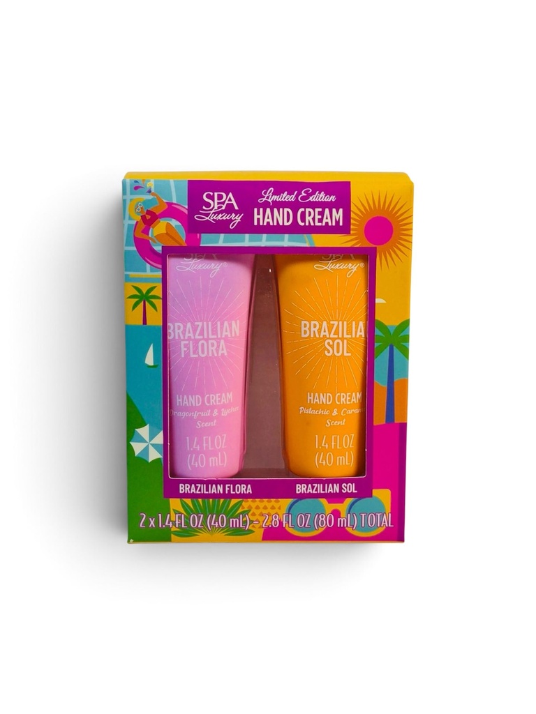 Spa Luxury Brazilian Flora 2 count | Dragon fruit & lychee - Pistacho & Caramel Scent