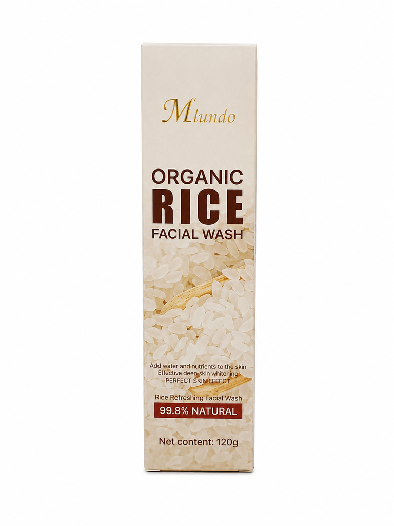 Mlundo Organic Rice Facial Wash – Limpiador Facial de Arroz Orgánico